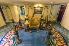Grand lounge aboard Sonesta St. George Nile Cruise – opulent seating area with classical décor and panoramic Nile views