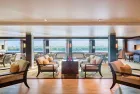 Luxury cruise reception seating area