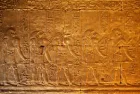 Temple of Horus at Edfu featuring massive sandstone pylons
