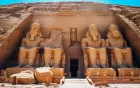 Abu Simbel Temple in Egypt featuring massive rock-cut statues of Pharaoh Ramses II