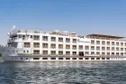Jaz Crown Jewel Nile Cruise gliding gracefully over the Nile – luxury sailing between Luxor and Aswan