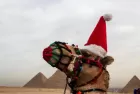Cairo skyline and historical landmarks during Christmas and New Year in Egypt