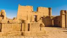 Edfu Temple on the Nile dedicated to the god Horus in Upper Egypt