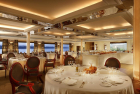 MS Nile Goddess Nile Cruise– exquisite dining lounge with sweeping Nile panoramas