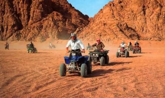 Dahab desert safari with golden sand dunes